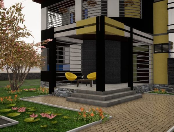 « Projet de construction d’une Villa moderne en rez-de-chaussée plus un étage à usage d’habitation pour le compte de Mr. Georges MBEMBA au Quartier RVA dans la Ville de Kolwezi. »